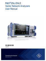 Rohde&Schwarz ZNL User manual