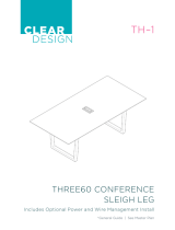 CLEAR DESIGN THREE60 Conference Sleigh LEG User manual