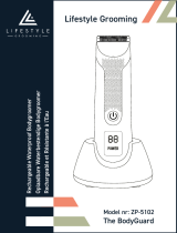 Lifestyle ZP-5102 Rechargeable Waterproof Bodygroomer User manual