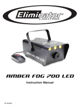Eliminator Lighting Amber Fog 700 LED User manual
