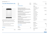 Haier HWT60AA1 Top Loader Washing Machine 6kg User guide