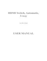Value 14.99.3565-5 HDMI Switch Automatic 3-way User manual