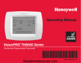 Honeywell VisionPRO TH8000 Series Touchscreen Programmable Thermostat User manual