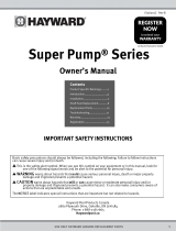 Hayward 700 Series Super Pump Owner's manual