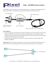 Pixel TECHNOLOGIES ANTCMBR7 SiriusXM Satellite Radio Antenna Signal Combiner Kit Operating instructions