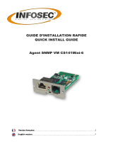 INFOSEC Composant Agent SNMP CS141 Mini-6 User guide