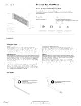 PROPER Powered iPad Wall Mount Operating instructions