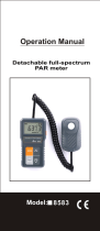 AZ INSTRUMENT 8583 Detachable Full Spectrum PAR Meter User manual