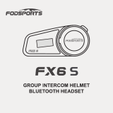 Fodsports FX6 S Bluetooth Helmet Intercom User manual