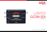 AIDA GCON-SDI SDI to Genlock SDI/HDMI Converter User guide