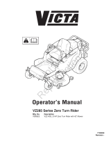 Simplicity MANUAL, OPS, VICTA ZERO-TURN MODEL VZ21420 User manual