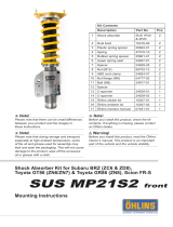 Ohlins SUS MP21S2 Mounting Instruction