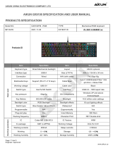 AIKUN GX9100 RGB Backlight Gaming Keyboard User manual