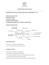 MIYOTA 0S21 Chronograph User manual