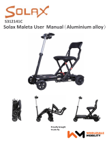 Solax S312141C Maleta Auto Folding Carbon Fibre Mobility Scooter User manual