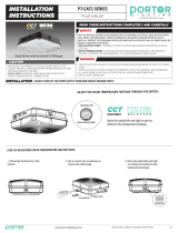 PORTOR LIGHTING PT-CAT2-HW-3CP LED Square Canopy Luminaire User manual