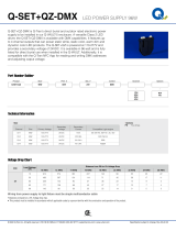 Q-tran Q-SET+QZ-DMX Compact LED Drivers Owner's manual