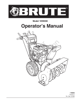 Simplicity BRUTE SNOWTHROWER, 11.5 TP, 27 INCH User manual