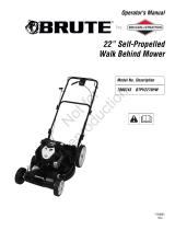 Simplicity MANUAL, OPS, BRUTE WALK MOWER MODEL BTPV2270HW User manual