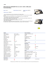 Asus 90LM07I1B01370 LED Monitor User guide