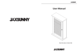 JAXSUNNY HG61G0765 Bathroom Hanging Medicine Shutter Door Cabinets User manual