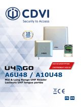 CDVI A6U48 U4GO Long Range UHF Reader User manual