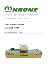 Krone BA EasyCut F 360 M gez. Operating instructions