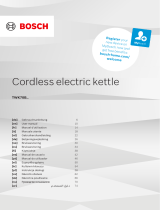 Bosch TWK70B Series Cordless Electric Kettle User manual