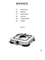 BROCK Electronics GS 001 W Gas Stove User manual