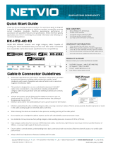 NETVIO RX-HT2-40-10 HDBaseT PoC Receiver User guide