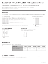 Supplies4Heat Cornel Lacquer 4 Column Steel Multi Column Radiator Operating instructions