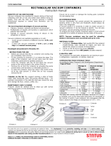 Status VAC-RD Rectangular Vacuum Container 1.4 litres User manual