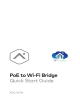 ALARM COM ADC-W110 PoE to Wi-Fi Bridge User guide
