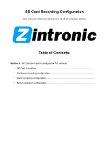 Zintronic SD Card Recording Operating instructions