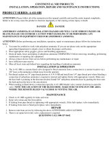 Continental NH3 411-HB & 410-HB User manual