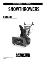 Simplicity ST6524 FRONTIER SNOWTHROWER User manual