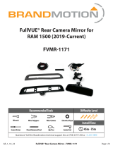 BrandMotion 212FVMR171 FullVUE Rear Camera Mirror User manual