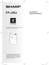Sharp FP-J50J Plasmacluster Air Purifier User manual