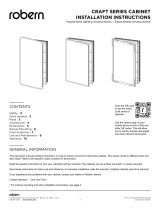 Robern CC2034D4RC84SC Round Corner Metal Mirrored Medicine Cabinet User manual