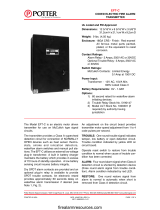 Potter EFT-C Coded Electric Fire Alarm Transmitter User manual