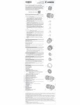 Canon CT1-B076-B Interchangeable Lens Operating instructions