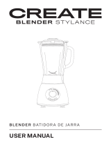 Create STYLANCE 1.75L 1500W American Style Blender User manual