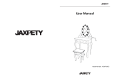 JAXPETY HG61F0872 3-Drawer and 2-Box Rotating LED Mirrored Makeup Table User manual