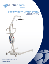 aidacare 200 Patient Steel Lifter User manual