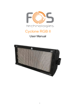 FOS technology 514-A019-024A-8 Cyclone RGB II LED Lights User manual