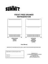 Summit SPR275OS2D Frost-Free Drawer Refrigerator User manual