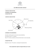 MIYOTA Caliber 90S5 Watch Movement User manual