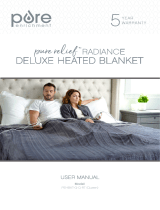 Pure Enrichment PEHBKT-G-Q-RT Radiance Deluxe Heated Blanket User manual