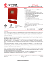 Potter PFC-6200 Fire Alarm Control Panel User manual