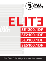 Bass Habit SE1200.1DF Elite Class D Full Bridge Amplifier User manual